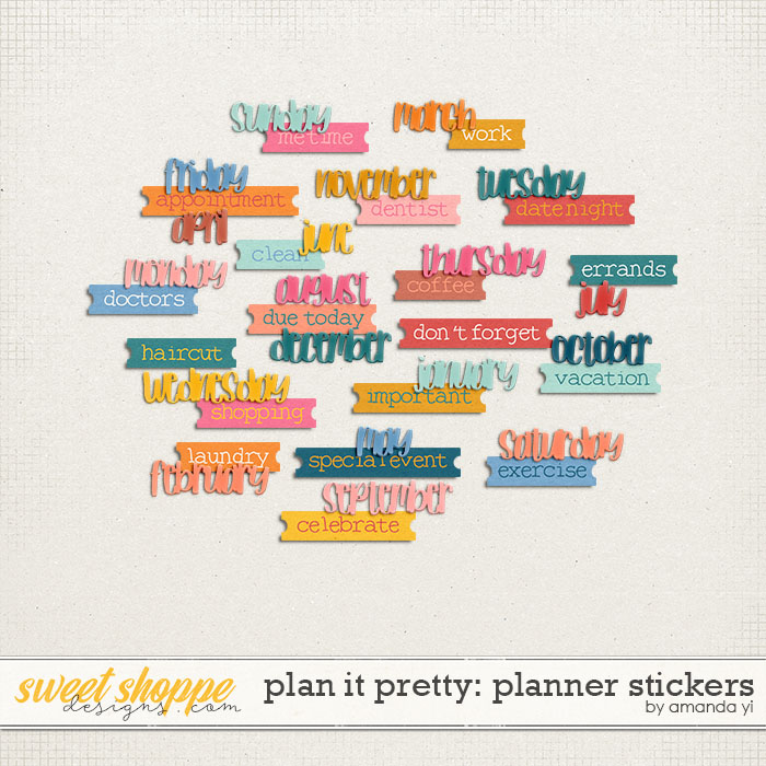 Plan it pretty: planner stickers by Amanda Yi