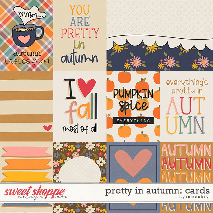 Pretty in autumn: cards by Amanda Yi
