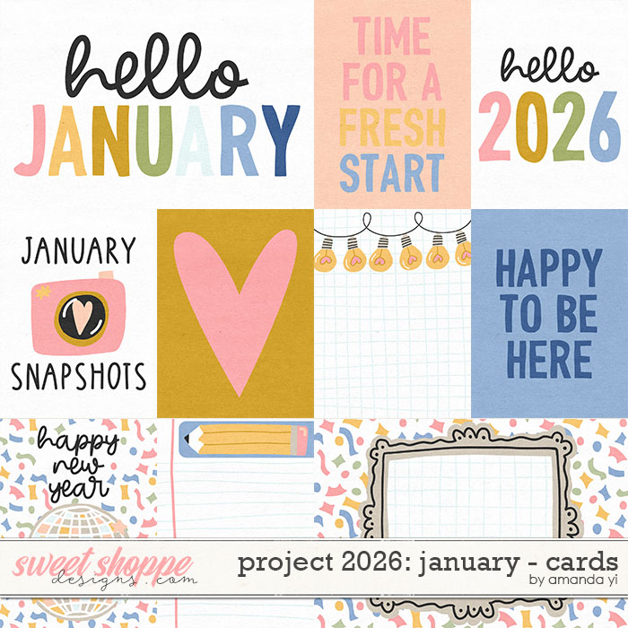 Project 2026: january - cards by Amanda Yi