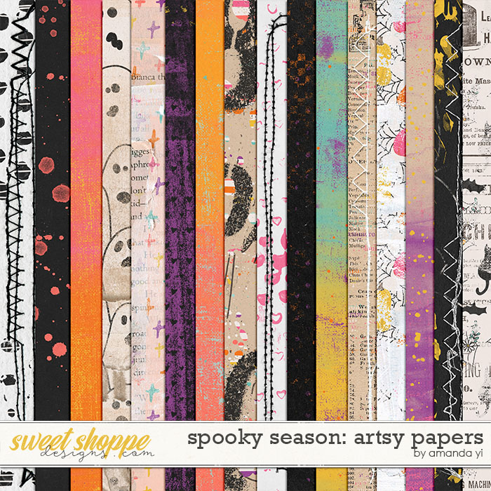 Spooky Season: artsy papers by Amanda Yi