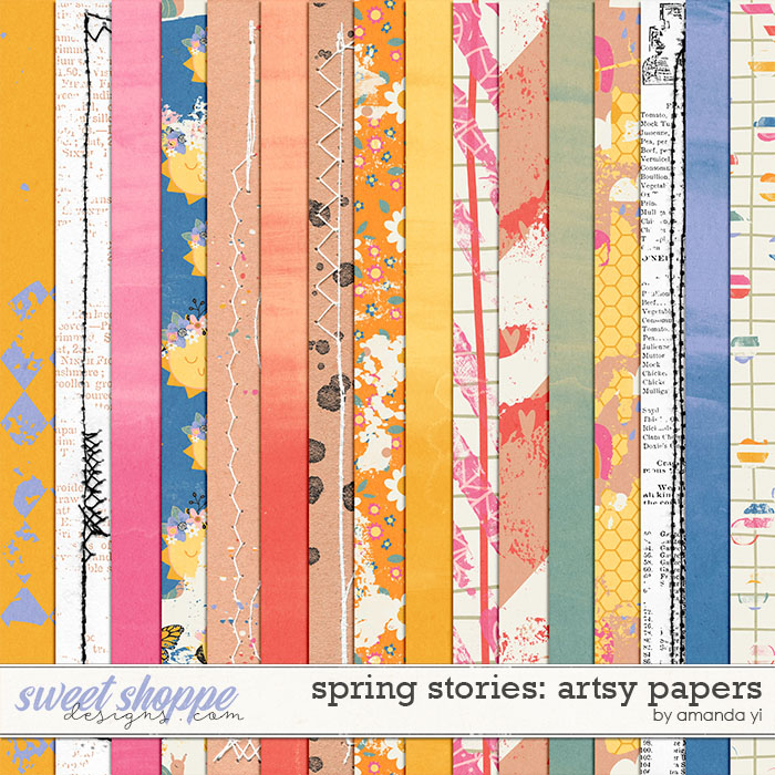 Spring Stories: Artsy Papers by Amanda Yi