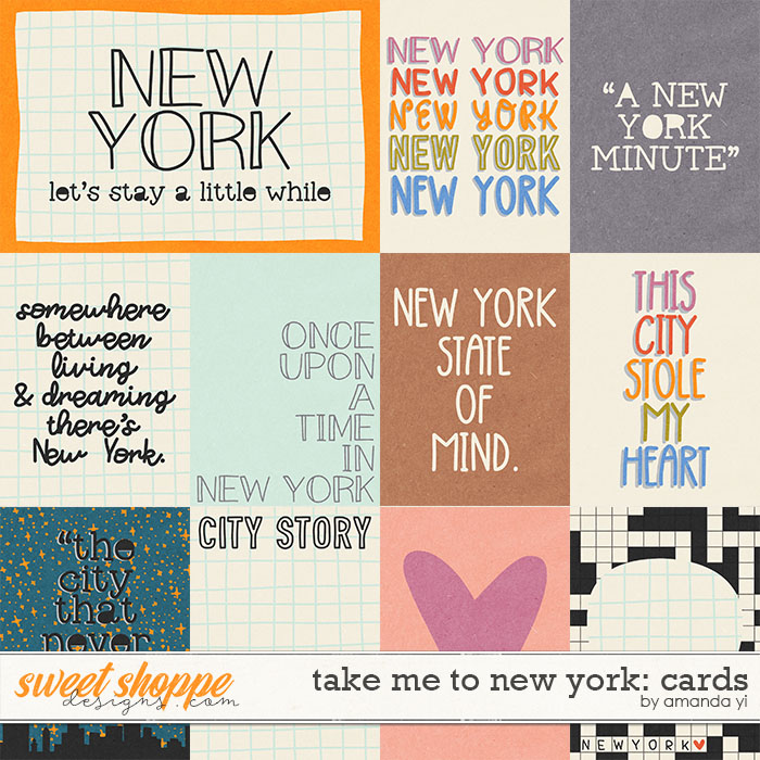 Take me to New York: cards by Amanda Yi