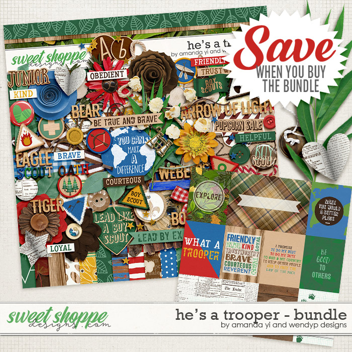 He's A Trooper: Bundle by Amanda Yi & WendyP Designs