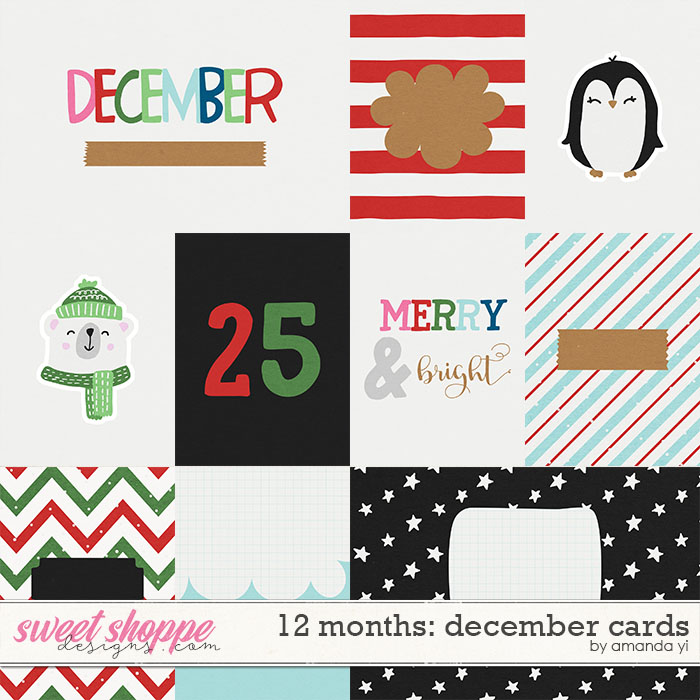 12 Months: December Cards by Amanda Yi