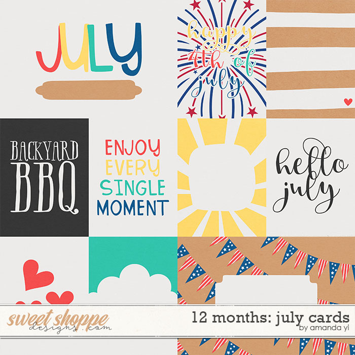 12 Months: July Cards by Amanda Yi 12 Months: July Cards by Amanda Yi