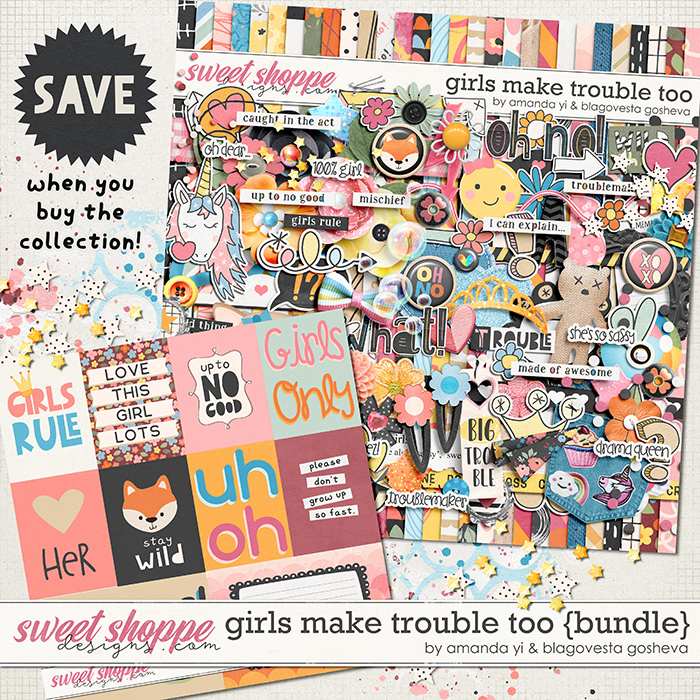 Girls make trouble, too: bundle by Amanda Yi & Blagovesta Gosheva