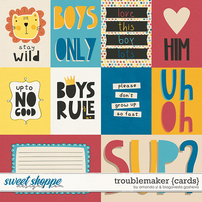 Troublemaker: cards by Amanda Yi & Blagovesta Gosheva
