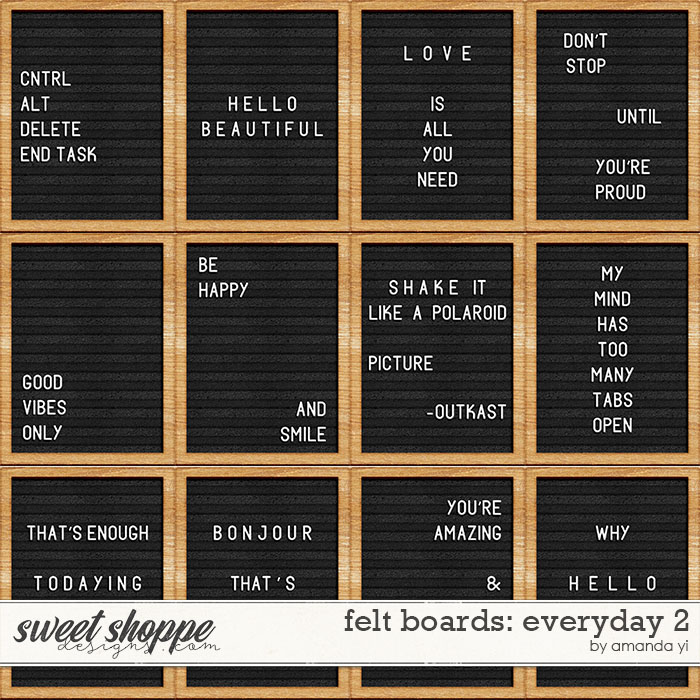 Felt Boards: Everyday 2 by Amanda Yi Felt Boards: Everyday 2 by Amanda Yi