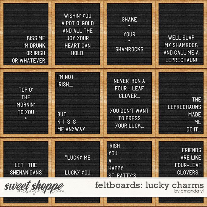 Feltboards: Lucky charms by Amanda Yi Feltboards: Lucky charms by Amanda Yi