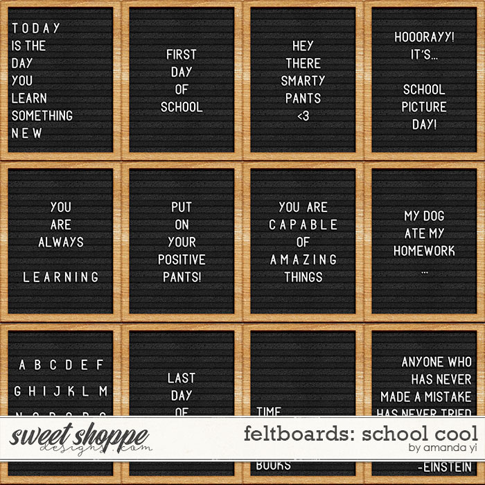 Feltboards: school cool by Amanda Yi