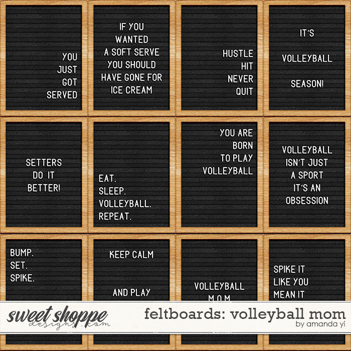 Feltboards: volleyball mom by Amanda Yi