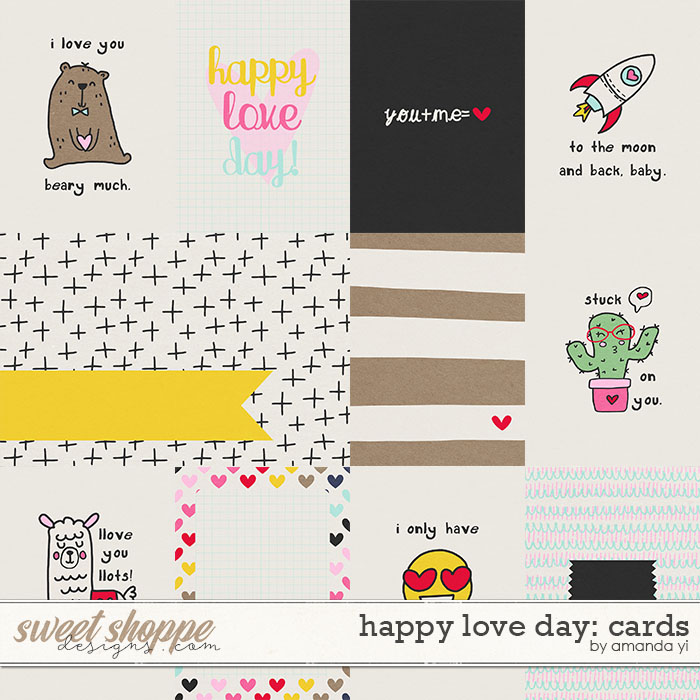 Happy love day cards by Amanda Yi