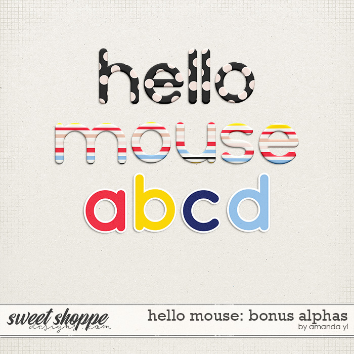 Hello Mouse: Bonus Alphas by Amanda Yi