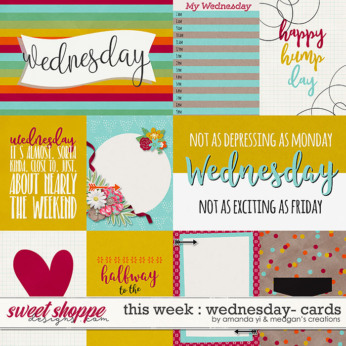 This Week: Wednesday - Cards by Amanda Yi & Meagan's Creations