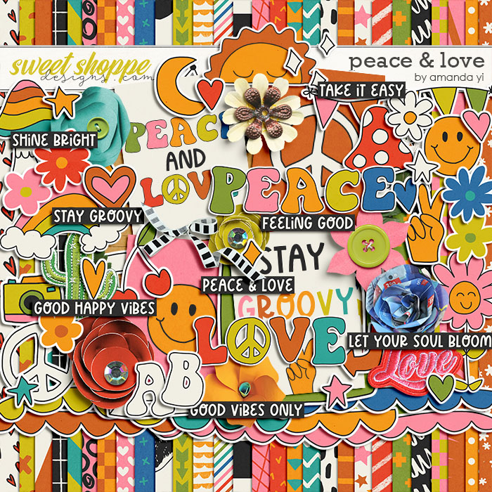 Peace and love by Amanda Yi