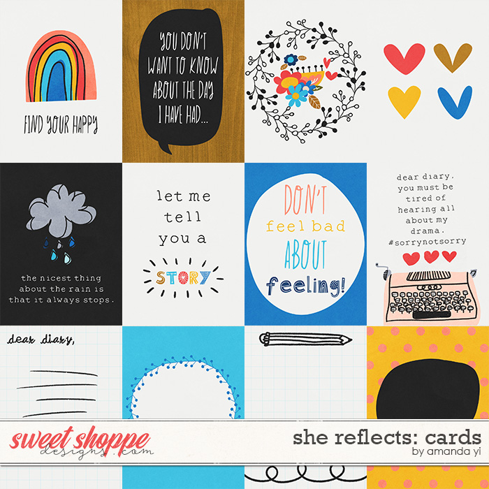 She reflects: Cards by Amanda Yi