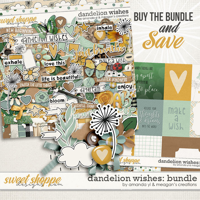 Dandelion Wishes: Collection Bundle by Amanda Yi and Meagan's Creations