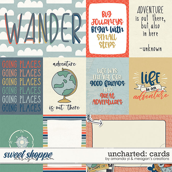 Uncharted: cards by Amanda Yi & Meagan's Creations Uncharted: cards by Amanda Yi & Meagan's Creations