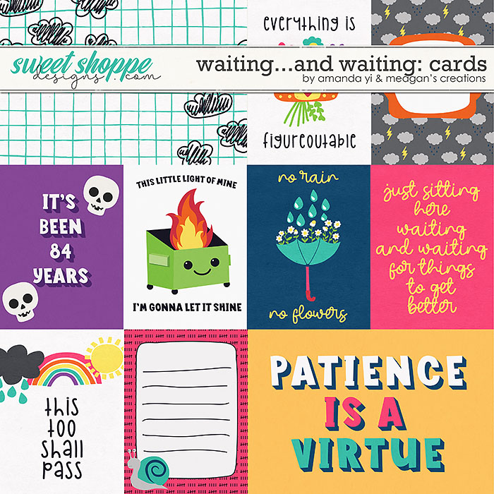 Waiting... and waiting: cards by Amanda Yi & Meagan's Creations