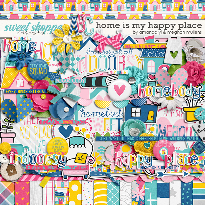 Home Is My Happy Place-Kit by Amanda Yi Designs & Meghan Mullens