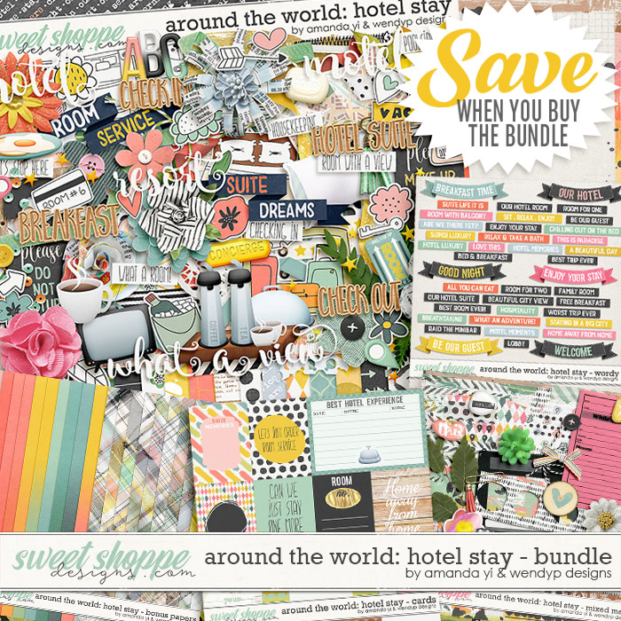 Around the world: hotel stay - bundle by Amanda Yi & WendyP Designs