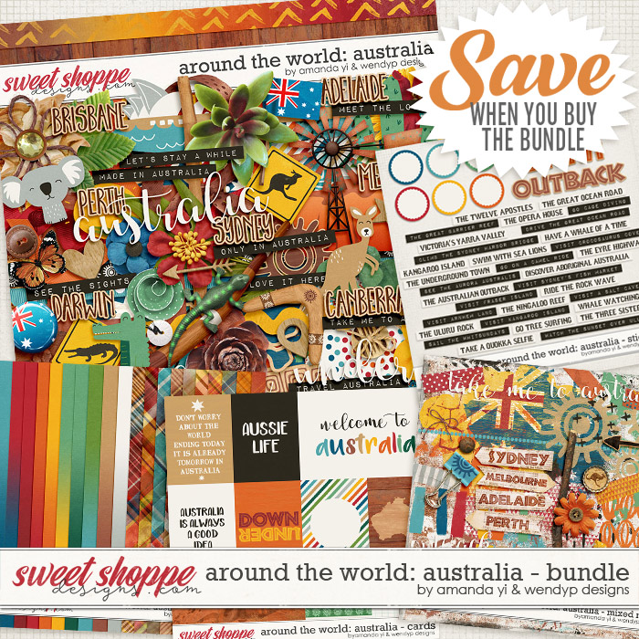 Around the world: Australia - bundle by Amanda Yi & WendyP Designs