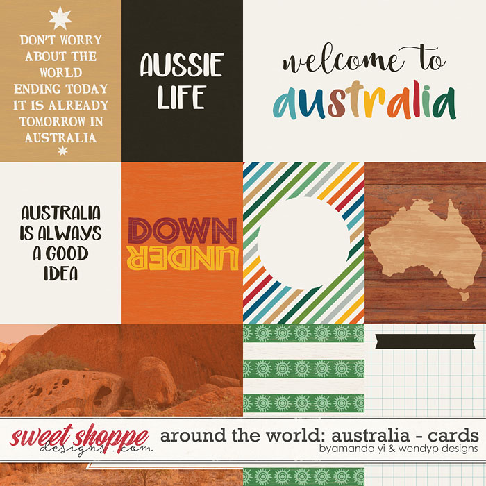 Around the world: Australia - cards by Amanda Yi & WendyP Designs