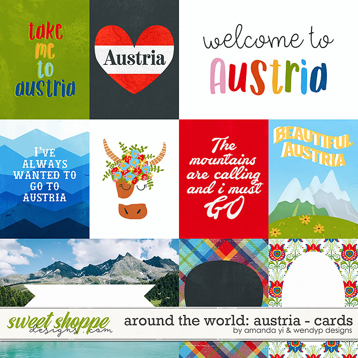 Around the world: Austria - Cards by Amanda Yi & WendyP Designs