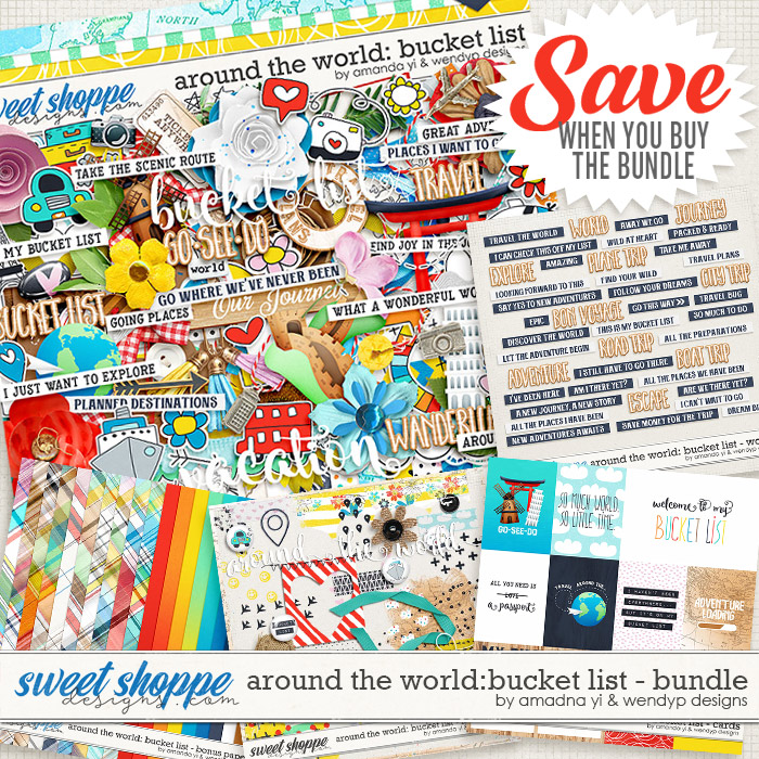 Around the world: Bucket list - Bundle by Amanda Yi & WendyP designs