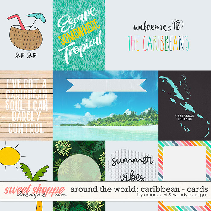 Around the world: Caribbean - cards by Amanda Yi & WendyP Designs