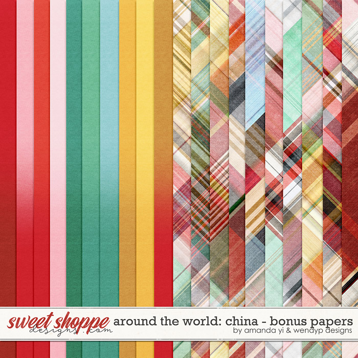 Around the world: China - Bonus Papers by Amanda Yi & WendyP Designs Around the world: China - Bonus Papers by Amanda Yi & WendyP Designs