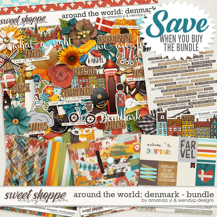 Around the world: Denmark bundle by Amanda Yi & WendyP Designs