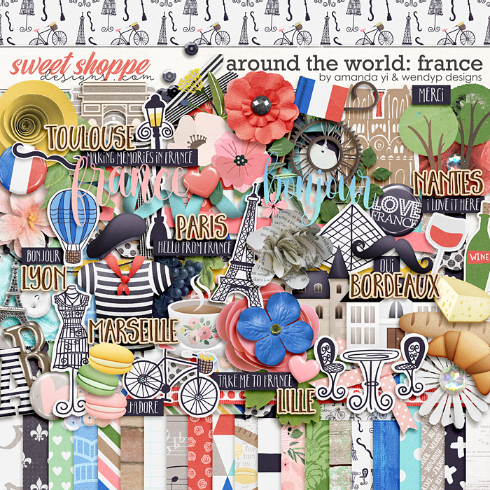 Around the world: France by Amanda Yi & WendyP Designs