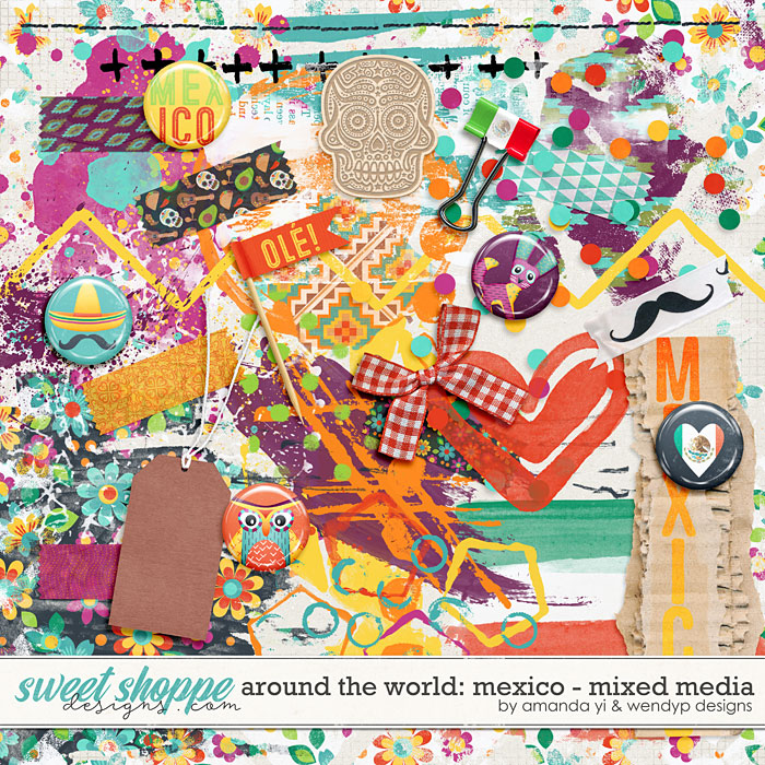Around the world: Mexico - Mixed Media by Amanda Yi & WendyP Designs Around the world: Mexico - Mixed Media by Amanda Yi & WendyP Designs