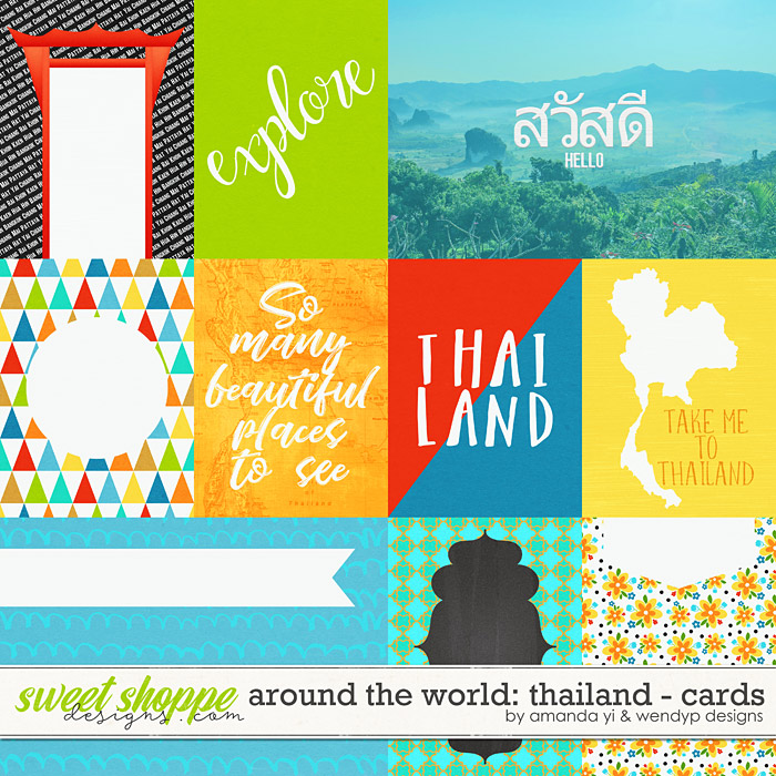 Around the world: Thailand - Cards by Amanda Yi & WendyP Designs