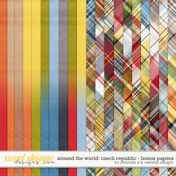Around the world: Czech Republic - Bonus Papers by Amanda Yi & WendyP Designs