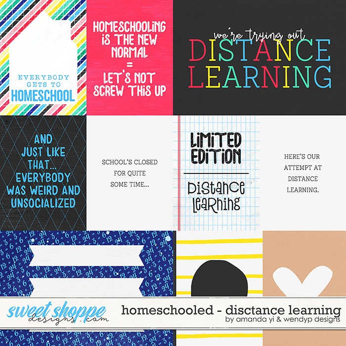 Homeschooled: Distance Learning Cards by Amanda Yi & WendyP Designs Homeschooled: Distance Learning Cards by Amanda Yi & WendyP Designs