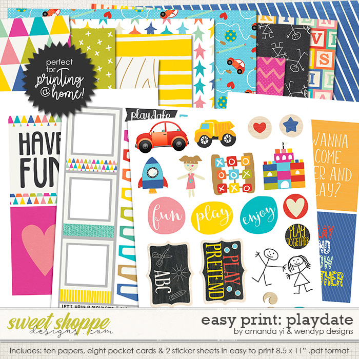 Easy Print: Playdate by WendyP Designs & Amanda Yi