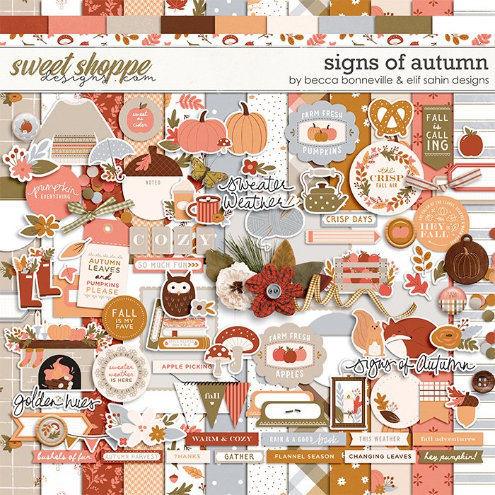 Signs of Autumn Kit by Becca Bonneville & Elif Sahin Designs