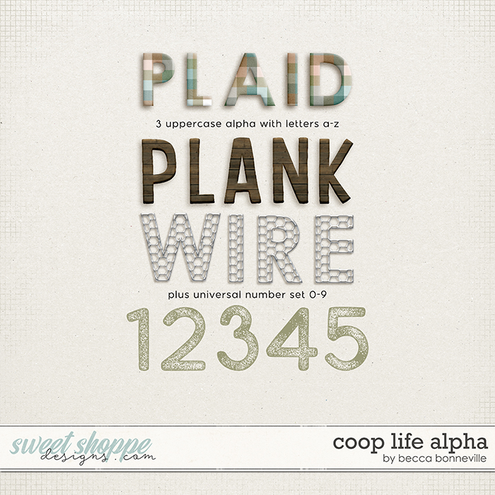 Coop Life Alpha by Becca Bonneville Coop Life Alpha by Becca Bonneville