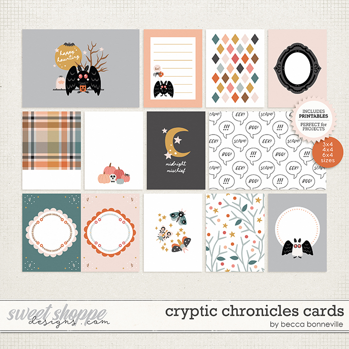 Cryptic Chronicles Cards by Becca Bonneville