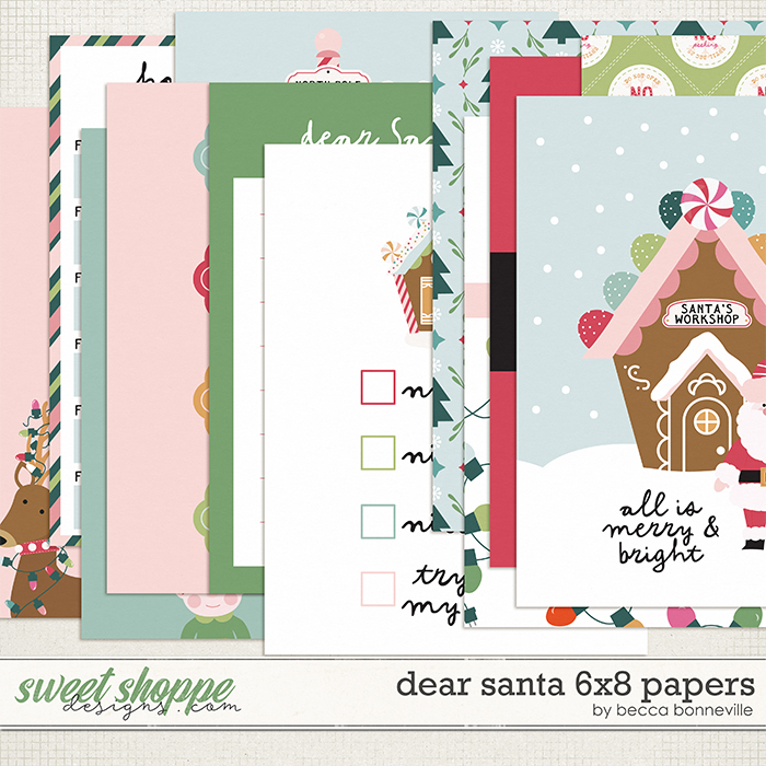 Dear Santa 6x8 Papers by Becca Bonneville