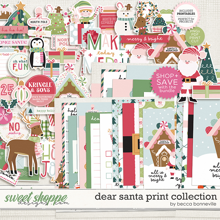 Dear Santa Print Collection by Becca Bonneville