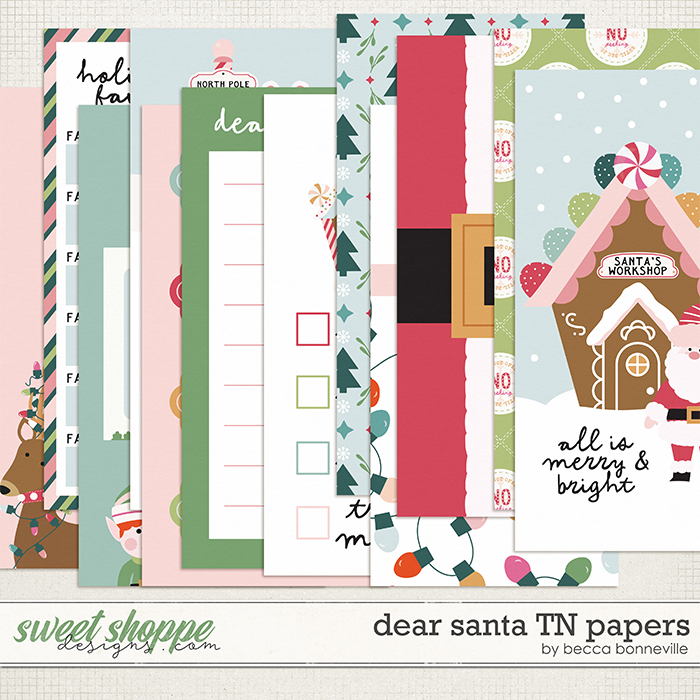 Dear Santa TN Papers by Becca Bonneville