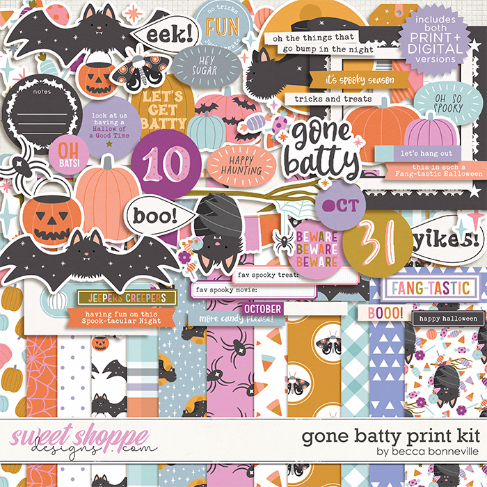 Gone Batty Print Kit by Becca Bonneville