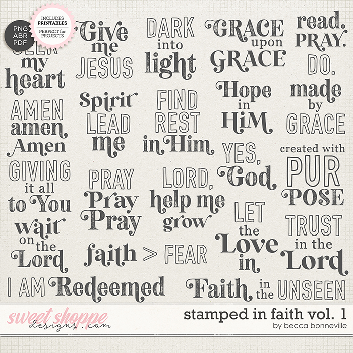 Stamped in Faith Vol. 1 by Becca Bonneville