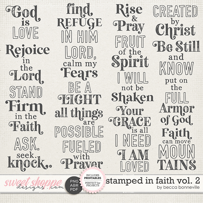 Stamped in Faith Vol. 2 by Becca Bonneville