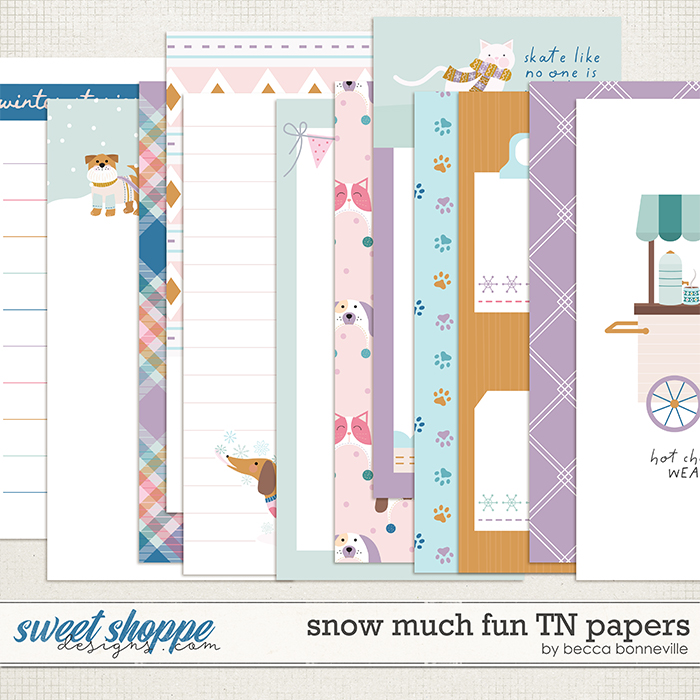 Snow Much Fun TN Papers by Becca Bonneville