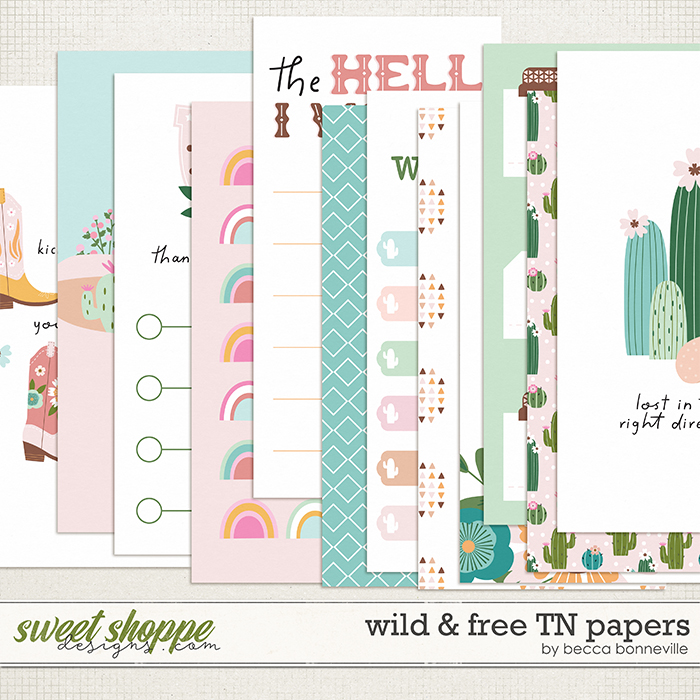 Wild & Free TN Papers by Becca Bonneville