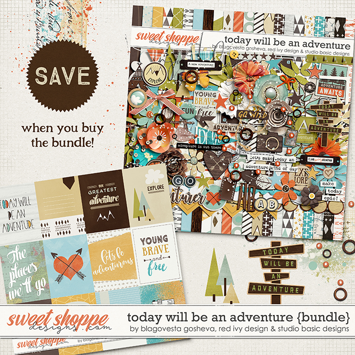 Today Will Be An Adventure Bundle by Blagovesta Gosheva, Red Ivy and Studio Basic 
